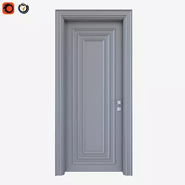 Modern Grey Door - 3D Model 3D model image 1 