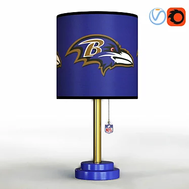 NFL 18-Inch Table Lamp 3D model image 1 