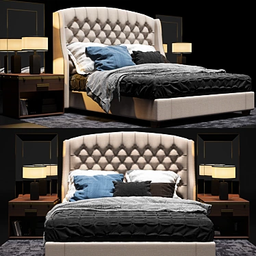 Restoration Hardware Warner Tufted Bed