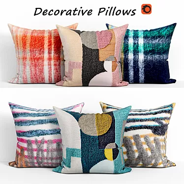 West Elm Decorative Pillows 3D model image 1 