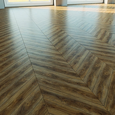 Natural Wood Parquet Flooring 3D model image 1 