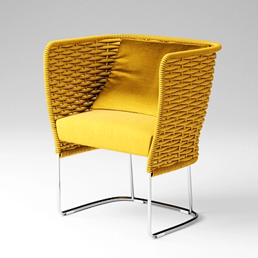 Elegant Ami Chair by Paola Lenti 3D model image 1 