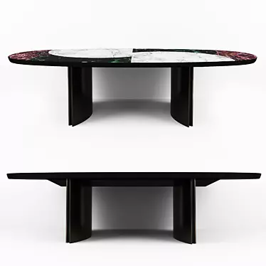 Modern Elegance: Visionnaire Jason Dining Table 3D model image 1 