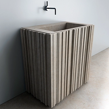 Ishiburo Sink: Sleek Design Inspired by Kengo Kuma 3D model image 1 