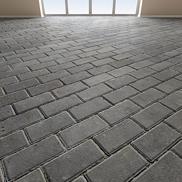 Seamless Paving Stone: High-Detail Floor & Wall Covering 3D model image 1 