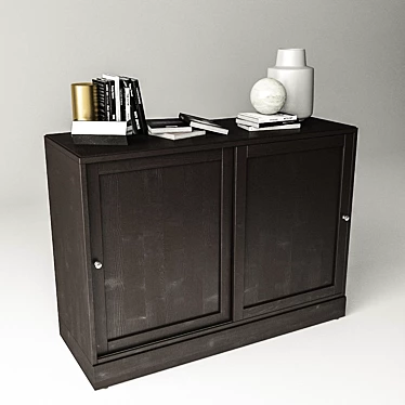 HAVSTA Cabinet with Base - Stylish Storage Solution 3D model image 1 