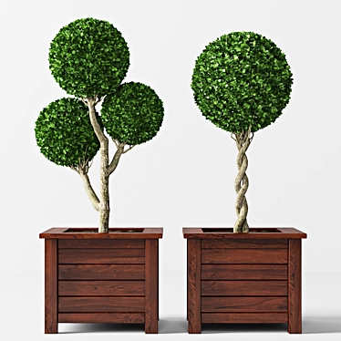 Decorative Plant Set - 70cm 3D model image 1 