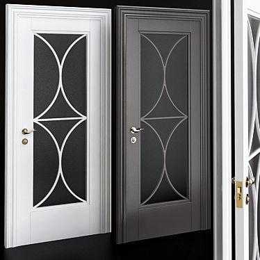 Neoclassic Solo: Elegant Interior Door 3D model image 1 