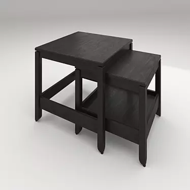 Stylish Havsta Ikea Set 3D model image 1 