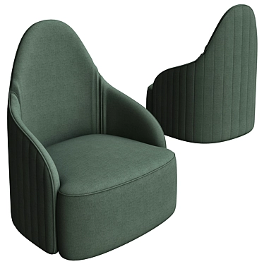 Luxurious Luna Armchair by Signorini & Coco 3D model image 1 