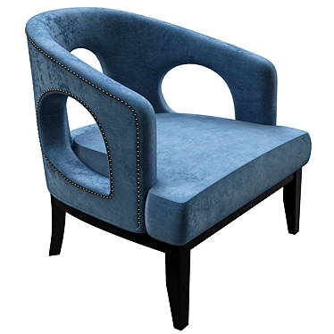 Mid-Century Elegance: Eichholtz Adam Chair 3D model image 1 