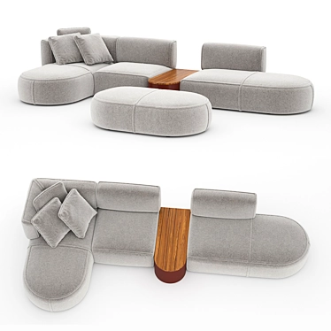 Bowy Sofa: Elegant Comfort for Your Home 3D model image 1 