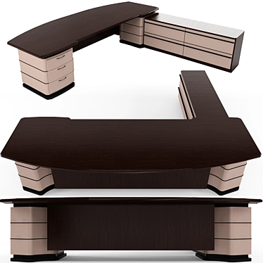 Executive Workspace: DS Boss Table 3D model image 1 