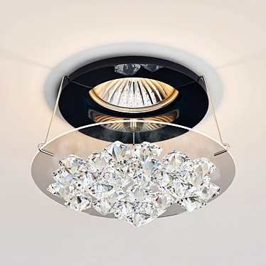 Crystal Ice Chandelier 3D model image 1 