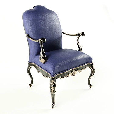 Classical Venetian Armchair on Wheels: Roberto Giovannini 3D model image 1 