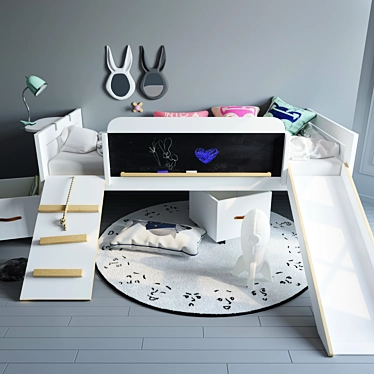 Limited Edition Bed: Stylish and Functional 3D model image 1 