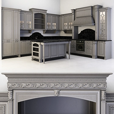 Florence Kitchen Set - Elegant and Functional 3D model image 1 