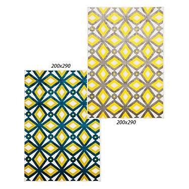Stylish Nadia Rug: Perfect for Indoors & Outdoors 3D model image 1 