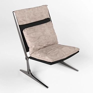 Neoprene Fusion: Barracuda Armchair 3D model image 1 