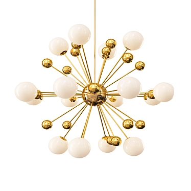 Elegant Nordic Modern Chandelier 3D model image 1 