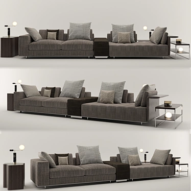 Elevate Your Space with Minotti WingMan-FreeMan! 3D model image 1 