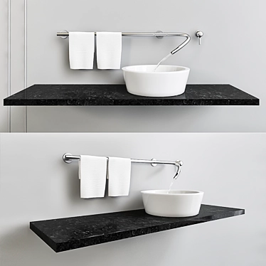 Innovative Sink Design 3D model image 1 