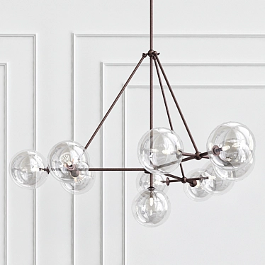 Vintage-Inspired Eichholtz Chandelier 3D model image 1 