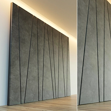 Soft Panel Decor: Stylish Decorative Wall 3D model image 1 