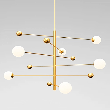 Enchanting Circus Chandelier 3D model image 1 