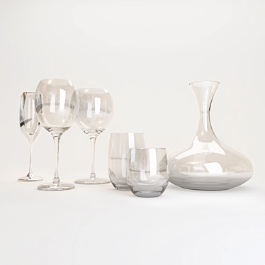 Elegant Glassware for Entertaining 3D model image 1 