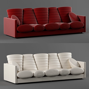 Italian Design: Meritalia Prosciutto Sofa 3D model image 1 