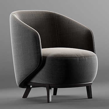 Bosc Concha Armchair | Elegant and Comfortable 3D model image 1 