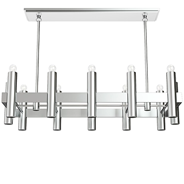 Elegant Nash Linear Chandelier 3D model image 1 