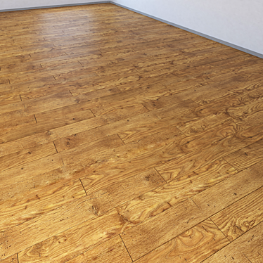 Vintage Chestnut Floor - Multi-Texture Solid 3D model image 1 