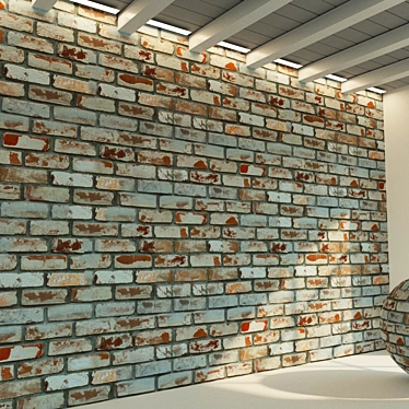 Rustic Brick Wall Texture 3D model image 1 