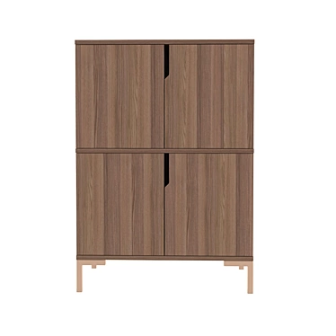 Modern Wave Dresser - Compact and Stylish 3D model image 1 