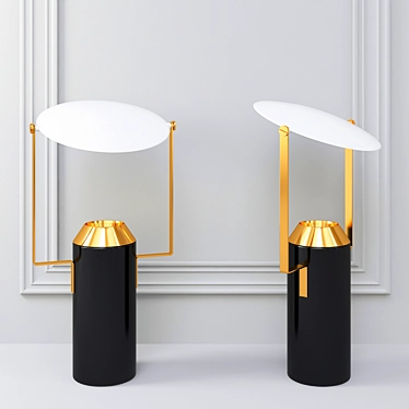 Modern Marble Table Lamp 3D model image 1 