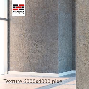 Seamless Concrete Texture Set 3D model image 1 