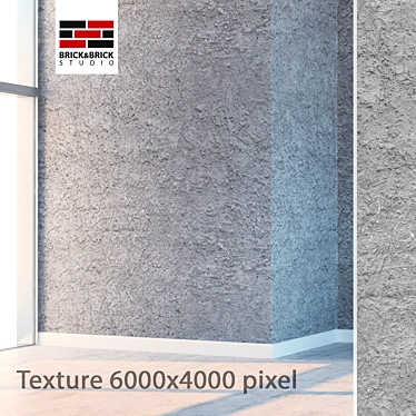 Seamless Plaster Texture Kit 3D model image 1 