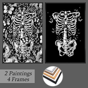 Versatile Set of Wall Paintings 3D model image 1 