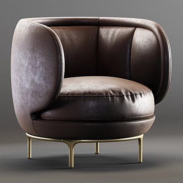 Vuelta 80 Leather Armchair by Wittmann 3D model image 1 