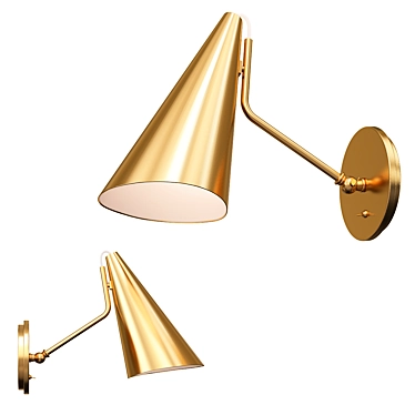 Clemente Wall Lamp: Elegant & Modern 3D model image 1 