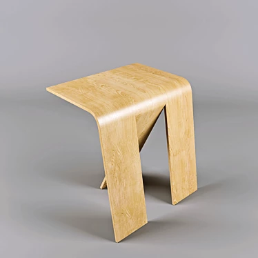 Minimalist Chair Render & Model 3D model image 1 