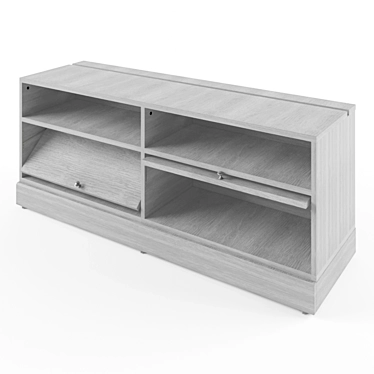 HAVSTA TV Stand - Grey 3D model image 1 