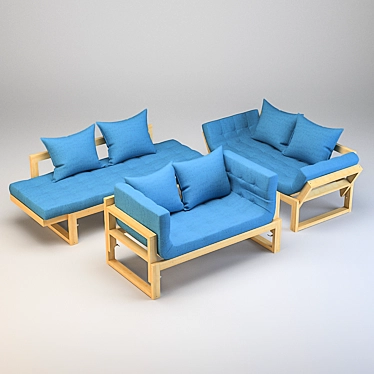 Anderson Amber Daybed: Stylish, Versatile, Comfortable 3D model image 1 