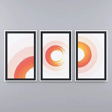 Geometric Abstraction Art Set 3D model image 1 