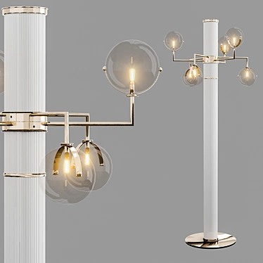 Turri Madison Lowpoly Standing Lamp 3D model image 1 