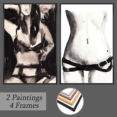 Versatile Wall Art Set - No. 434 3D model image 1 