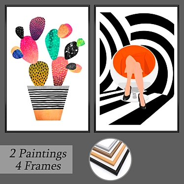 Versatile Wall Art Set - No. 442 3D model image 1 