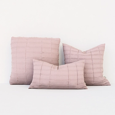 Designer Cushion Set: LMM Stripe 3D model image 1 